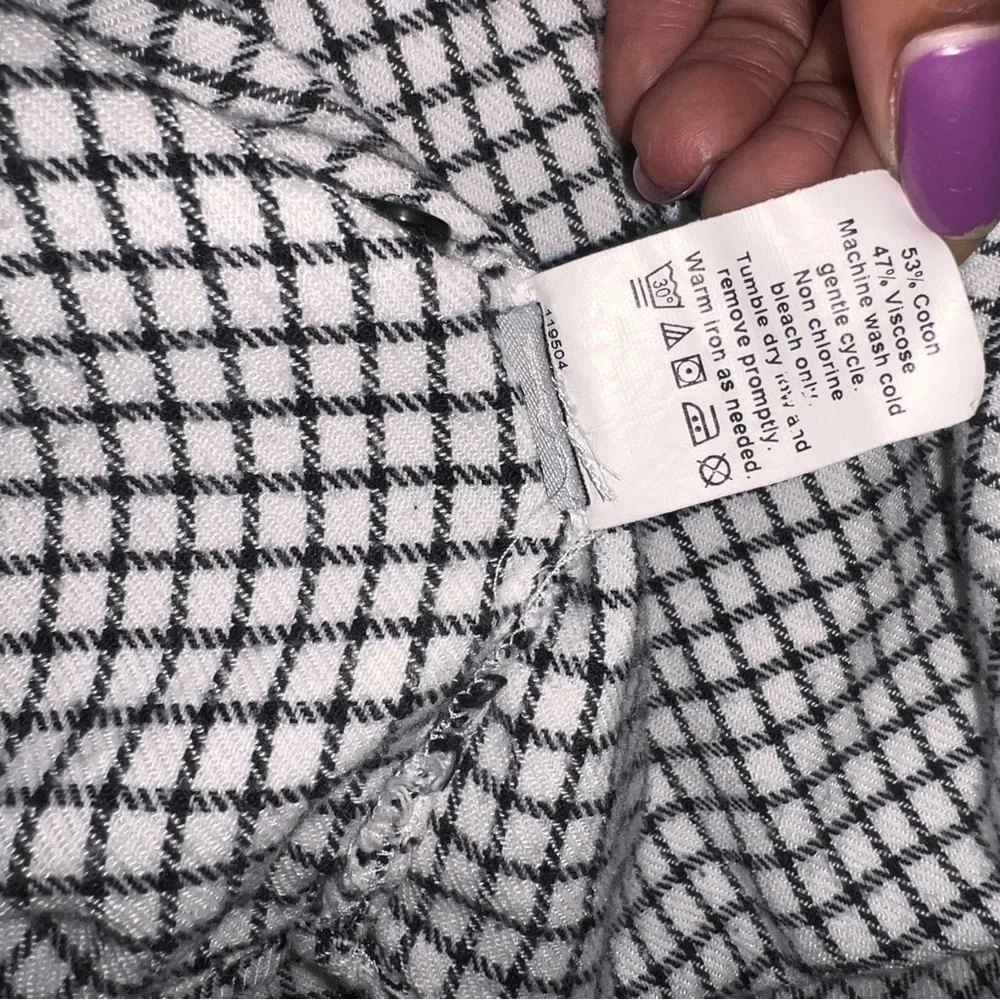Madewell🦎Bell Sleeve Windowpane Button Down 🌵